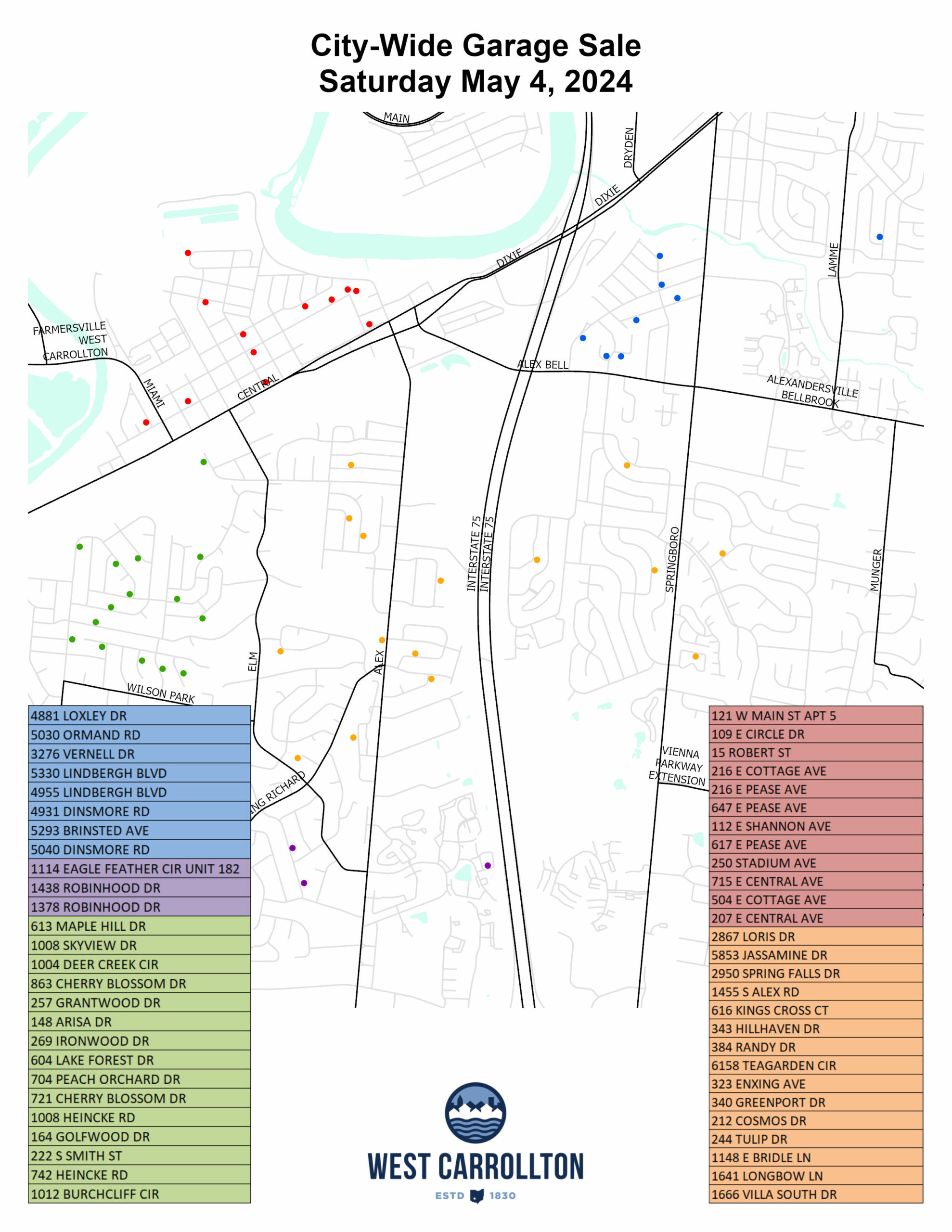 City-Wide Garage Sale | City of West Carrollton