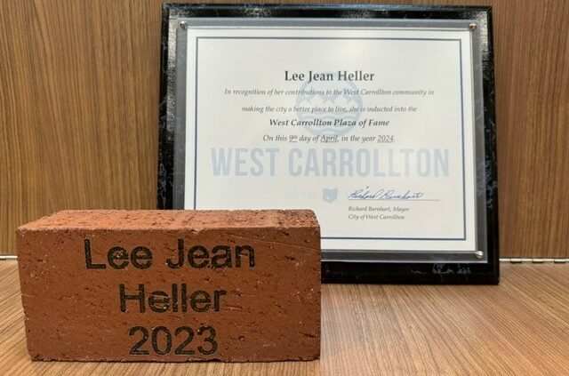 Plaza of Fame Winner Lee Jean Heller