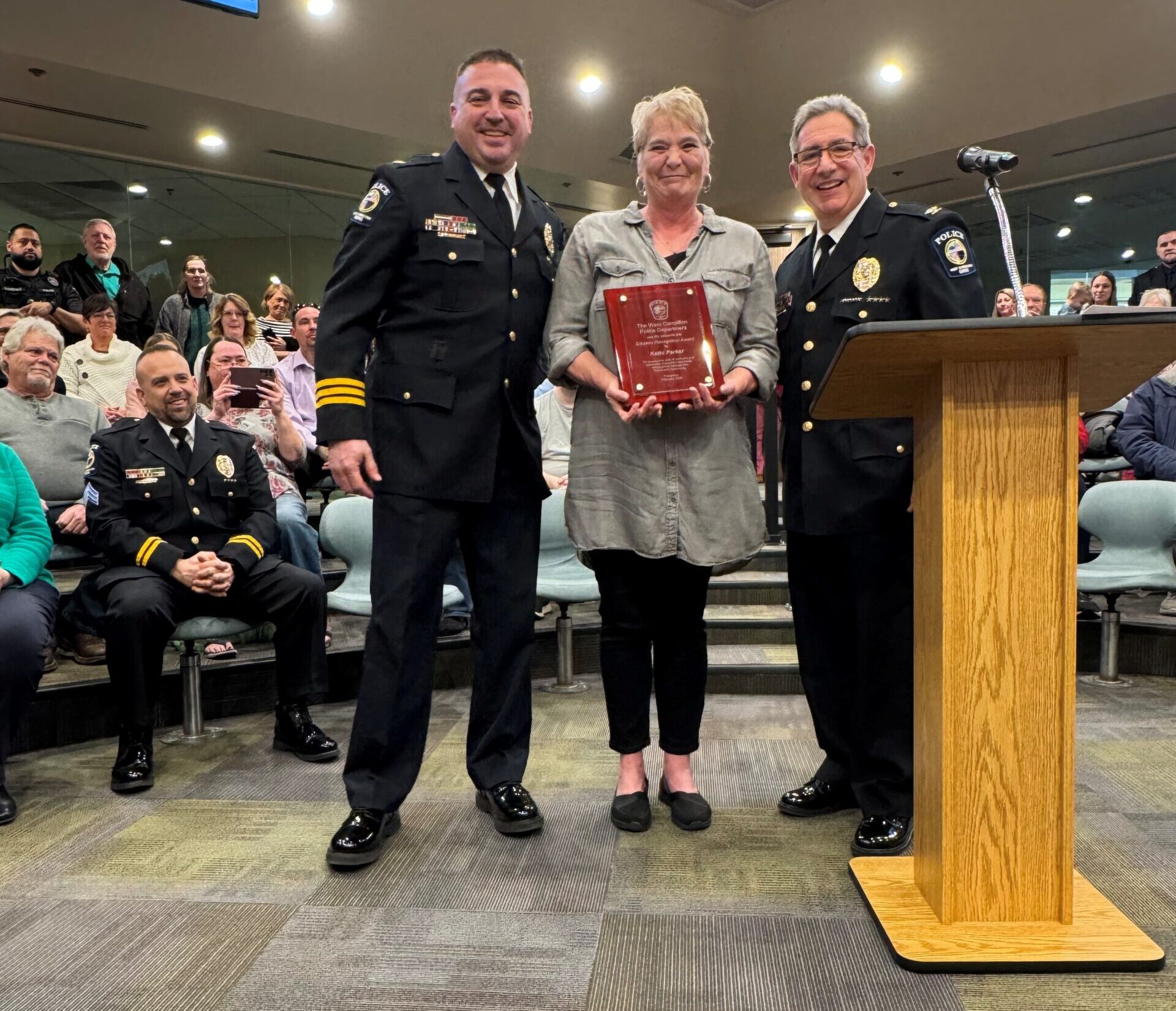 West Carrollton Police Department Recognize Kathi Parker