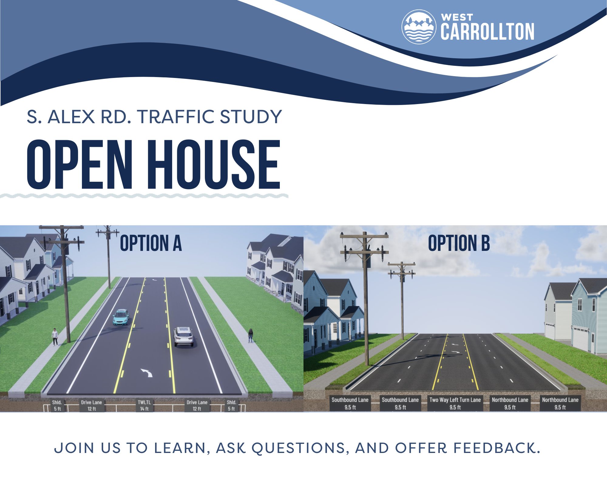 S. Alex Rd. Traffic Study – Open House