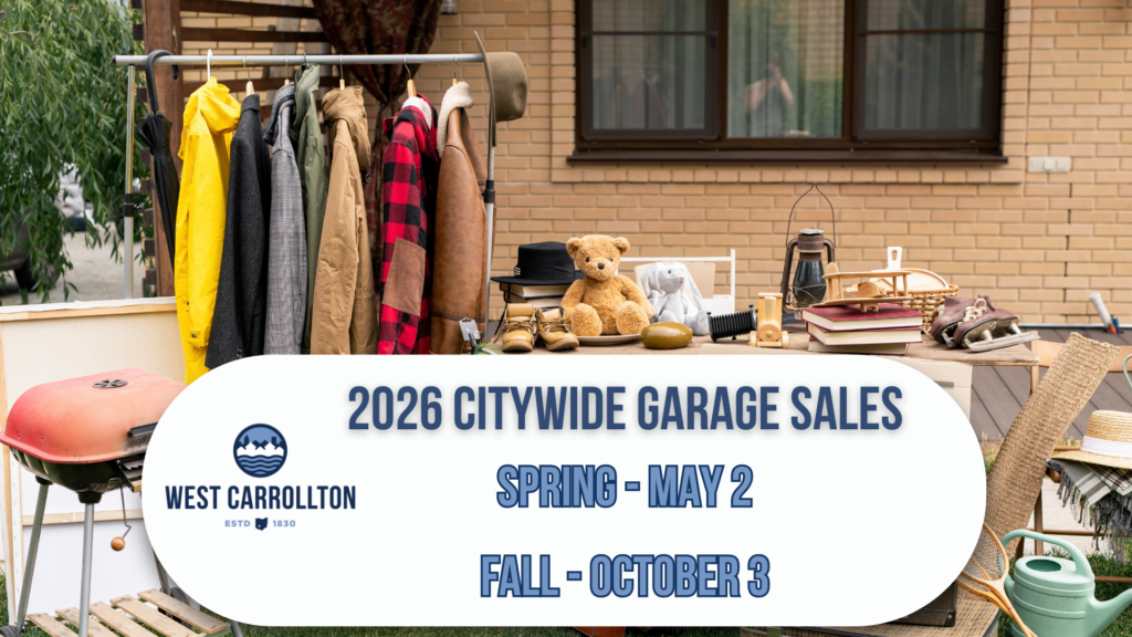 Yard sale, 2026 Citywide Garage Sales, Spring - May 2, Fall - October 3